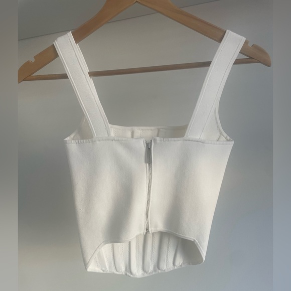 Dion Lee POINTELLE CORSET LS TOP White - Picture 4 of 10
